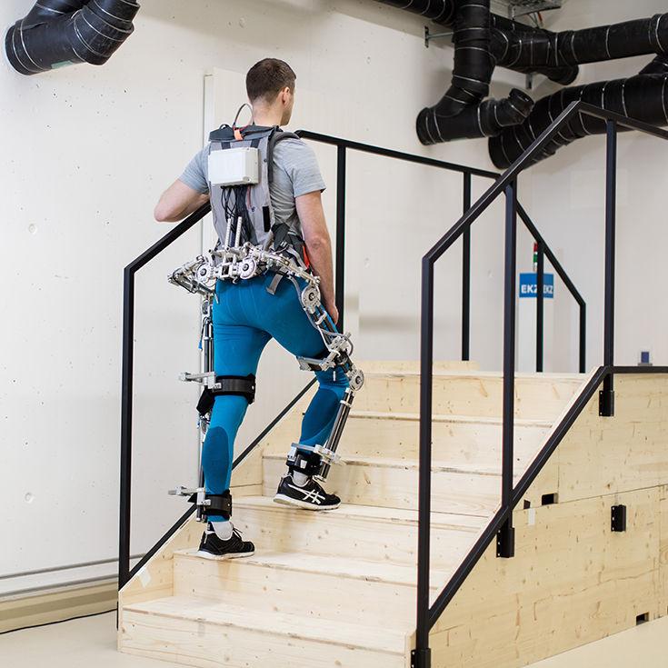 Enlarged view: The VLEXO lower limb exoskeleton research system