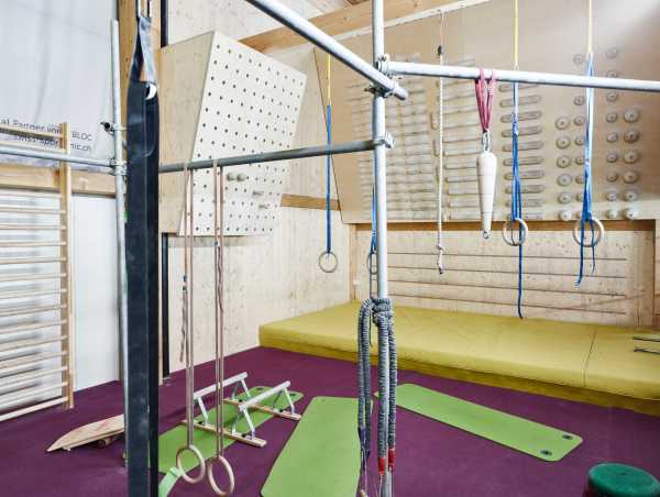 Enlarged view: Interior view climbing hall